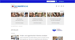 Desktop Screenshot of paritaet-bremen.de